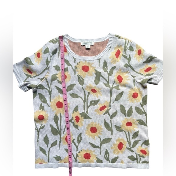 NWOT Coldwater Creek Flora del Sol Sweater size small petite. - Picture 5 of 8